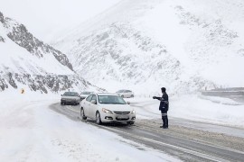 هراز و کندوان مسدود است؛ بارش برف در محورهای کوهستانی