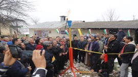 روشن شدن مشعل گاز در ۱۳ روستای هزارجریب