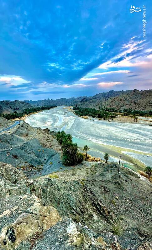 تصاویری چشم‌نواز از رودخانه سرباز در منطقه بلوچستان