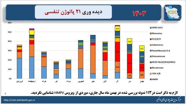 «ویروس‌های خانواده کرونا» پیشتاز در کشور