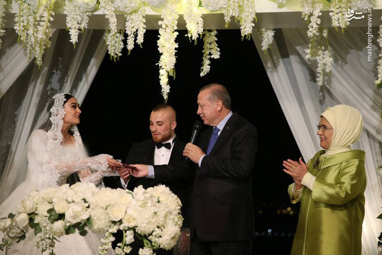 اردوغان در مراسم عروسی یک فوتبالیست+تصاویر
